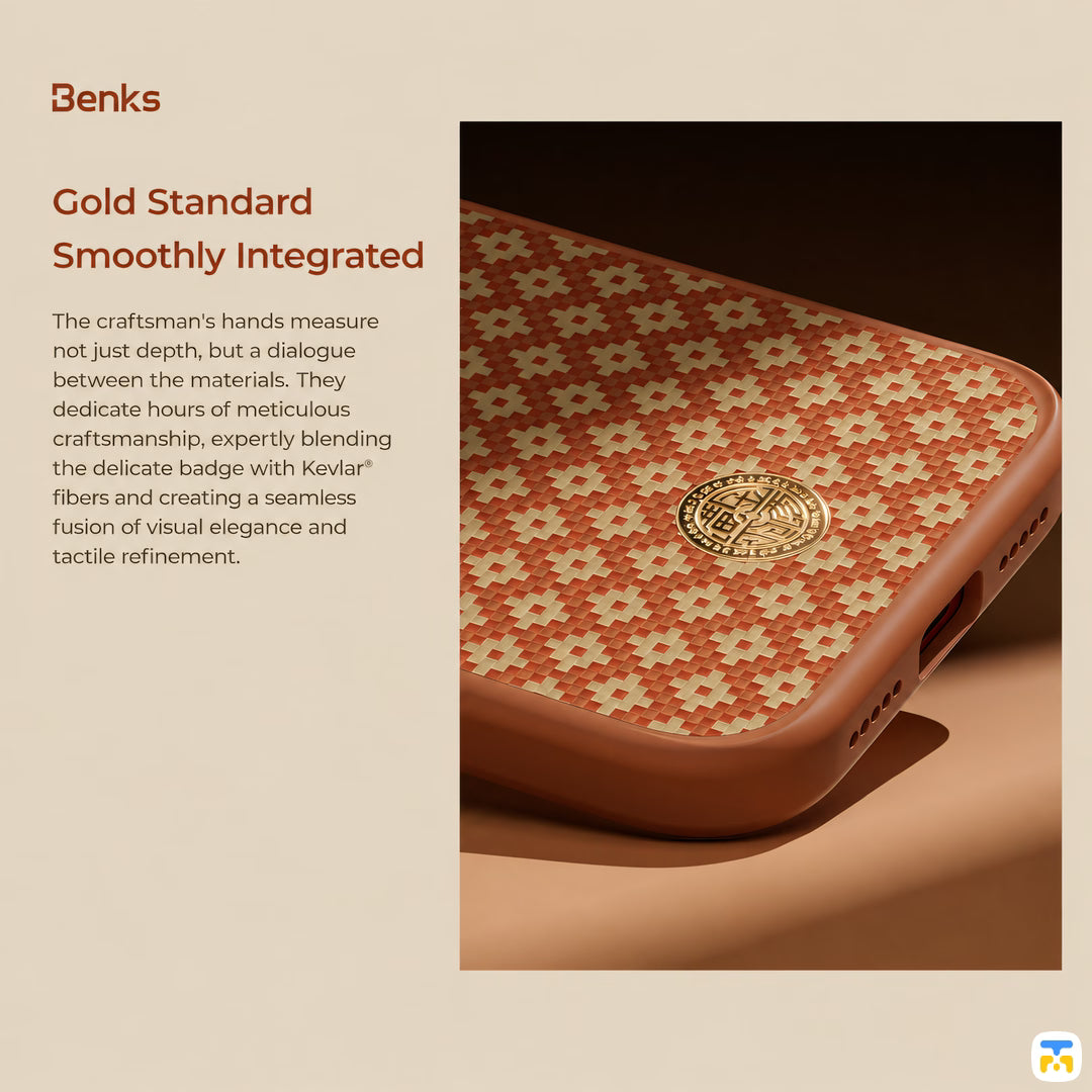 Gold Standard
Smoothly Integrated - Benks for iPhone 17 Series ArmorPro ArmorGrid Case built with Kevlar