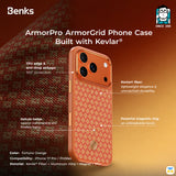 Benks for iPhone 17 Series ArmorPro ArmorGrid Case built with Kevlar