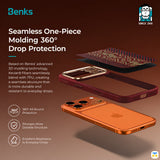 Seamless One-Piece Molding 360° Drop Protection - Benks for iPhone 17 Series ArmorPro Knight Case built with Kevlar