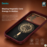 Blazing Magnetic Core Energy in Motion - Benks for iPhone 17 Series ArmorPro Knight Case built with Kevlar