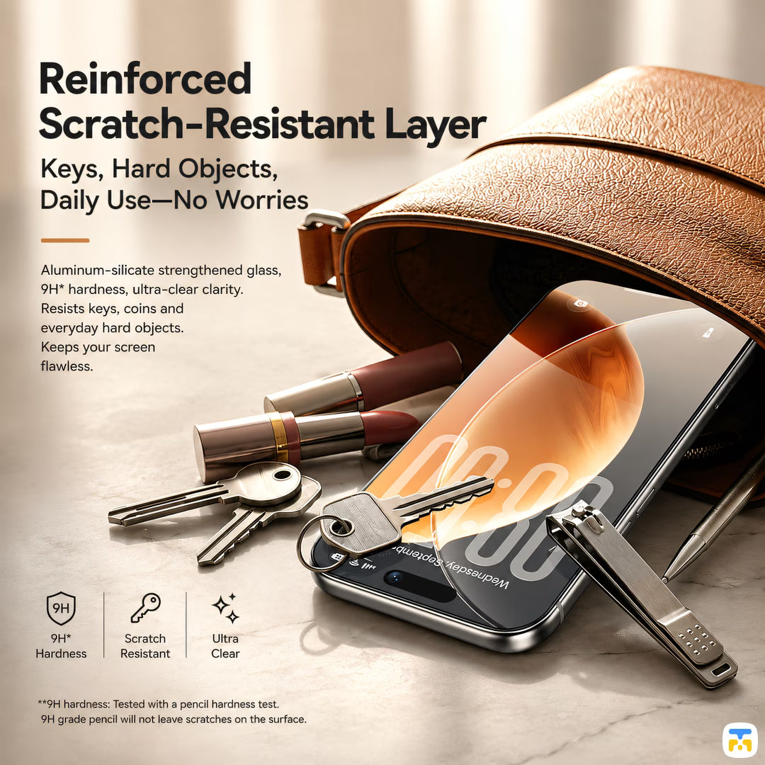 Reinforced
Scratch-Resistant Layer - Benks for iPhone 17 Series OmniWarrior Screen Protector