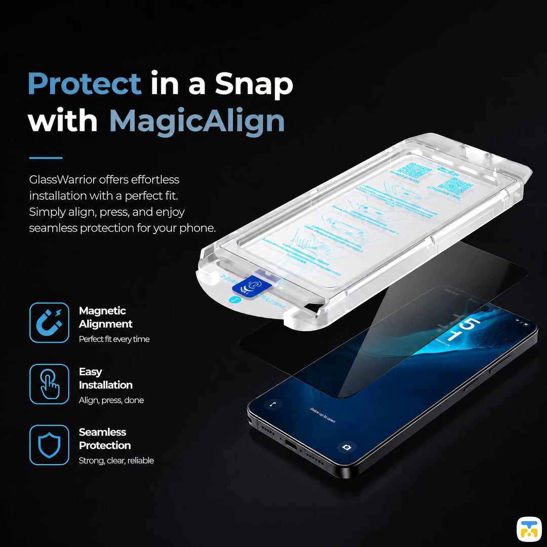 Protect in a Snap
with MagicAlign - Benks for S26 Series GlassWarrior Privacy Screen Protector