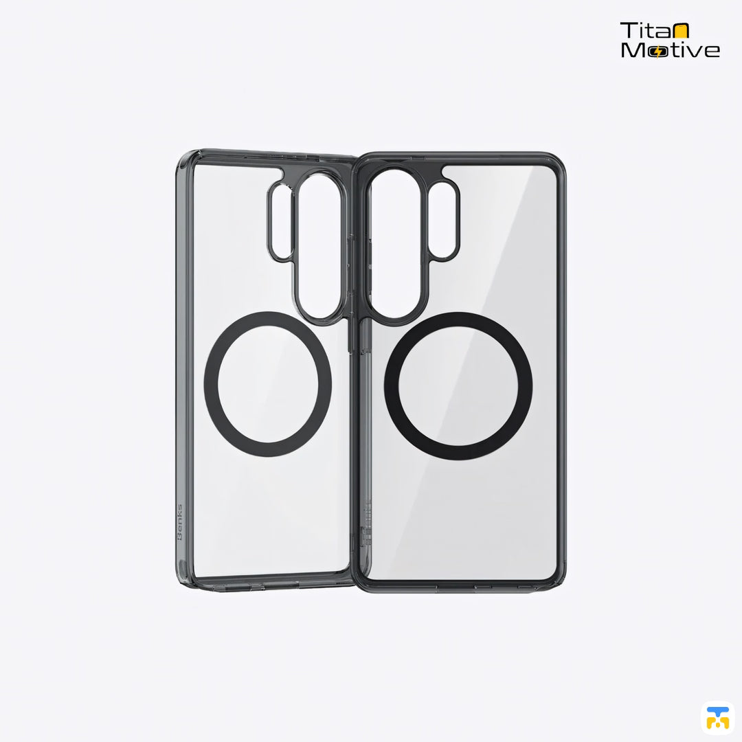Benks for S26 Series Magnetic TPU Frame Crystal Phone Case - Black