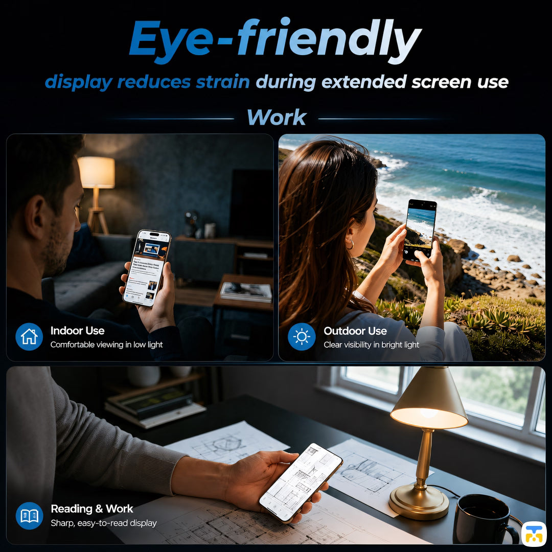 Eye-friendly
display reduces strain during extended screen use - Benks for S26 Series OmniWarrior Screen Protector