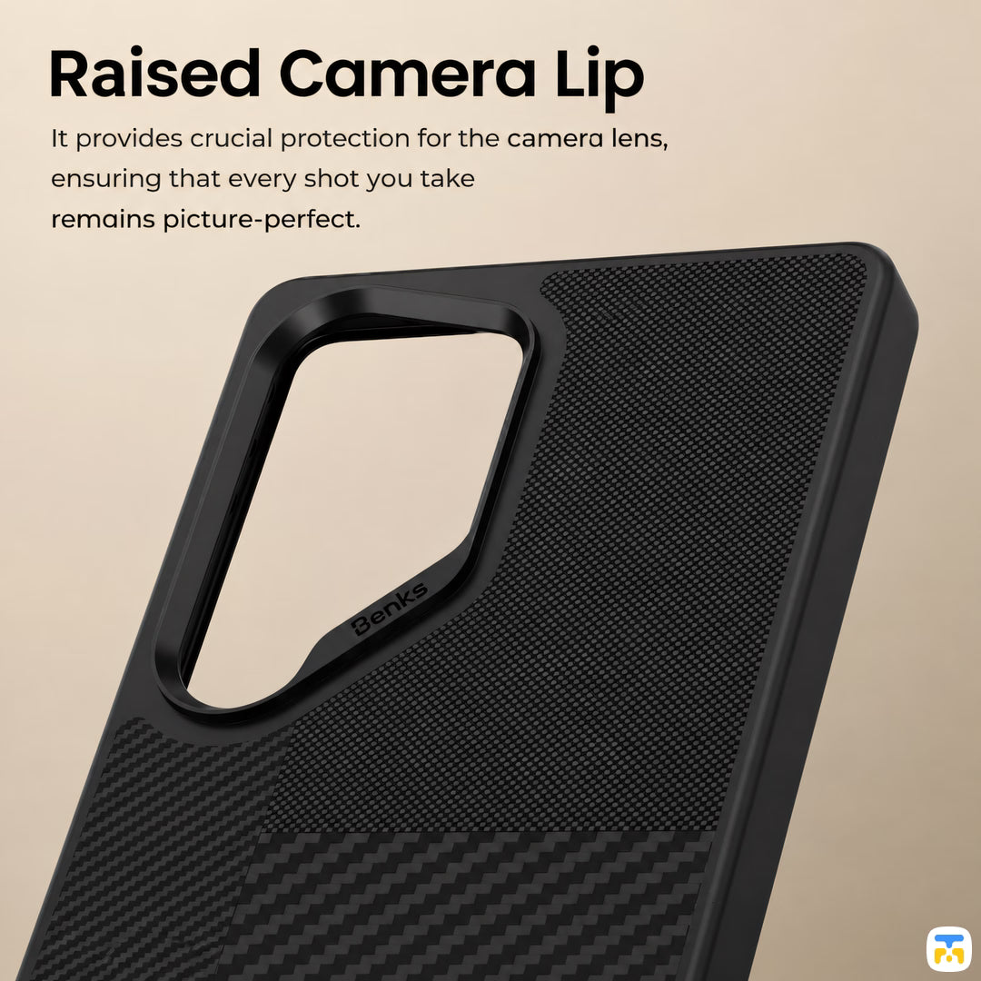 Raised Camera Lip - Benks for Samsung S25 Ultra ArmorPro Montage Case built with Kevlar