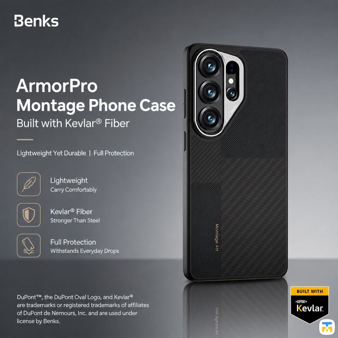Benks for Samsung S26 Ultra ArmorPro Montage Case built with Kevlar