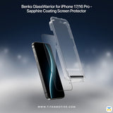 Benks GlassWarrior for iPhone 17/16 Pro - Sapphire Coating Screen Protector