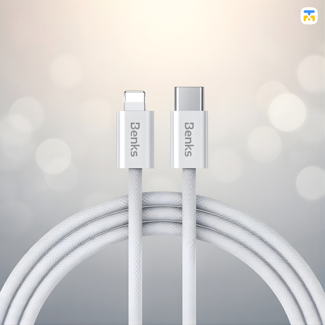 Benks PowerWeave USB-C to Lightning Charging Data Cable - 2 Meter