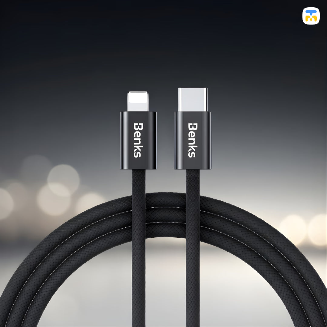 Benks PowerWeave USB-C to Lightning Charging Data Cable - 2 Meter