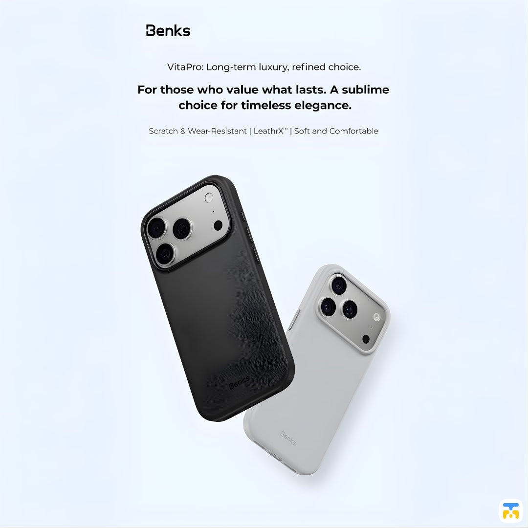 For those who value what lasts. A sublime 
choice for timeless elegance - Benks VitaPro for iPhone 17 Series - Magnetic Phone Case