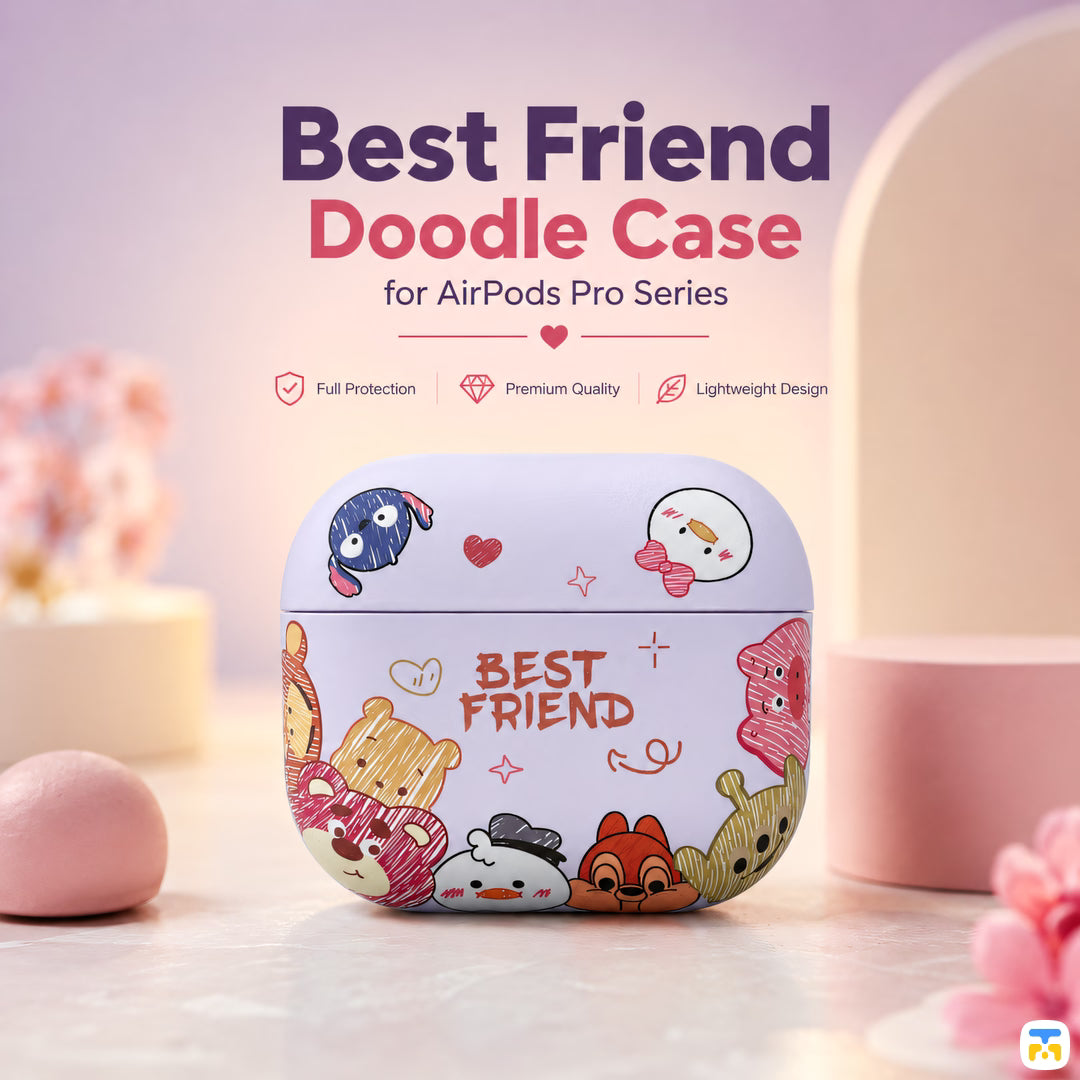 Best Friend Doodle Case for AirPods Pro Series