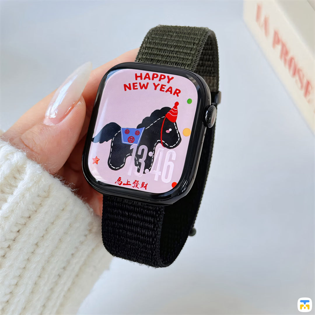 Black Horse Apple Watch Strap for 38-49mm