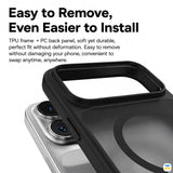 Easy to Remove,
Even Easier to Install - BLUEO Ape Matte Anti-Drop MagSafe Case with Camera Button