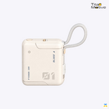 BLUEO Cube Fast Charging Power Bank - 10000 mAh, 20W, Built-in Cable