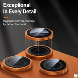BLUEO for iPhone 17 Series Original Metal Frame Lens Protector Glass