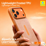 Lightweight Frosted TPU - BLUEO for iPhone 17/18 Series Orange Sea Lightweight MagSafe Case