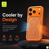 Cooler by Design - BLUEO Frosted Heat Dissipation MagSafe Stand Case with Camera Button