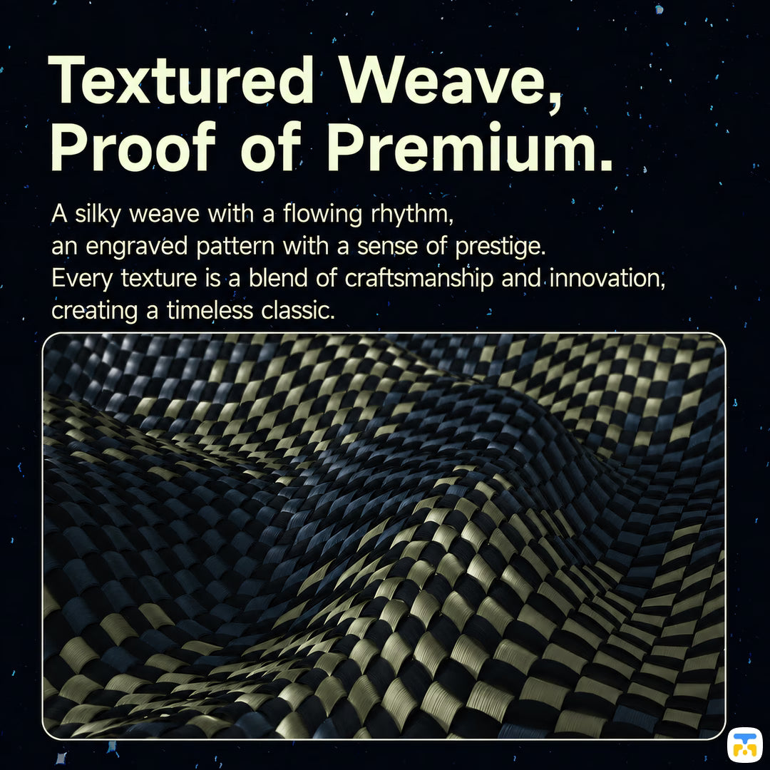 Textured Weave,
Proof of Premium - BLUEO Galaxy Gilded Tactile Woven  Anti-Drop Aramid Fiber Case
