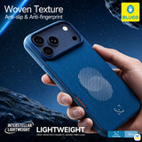 Woven Texture
Anti-slip & Anti-fingerprint - BLUEO Interstellar Lightweight Drop-Resistant Magnetic Aramid Fiber Case