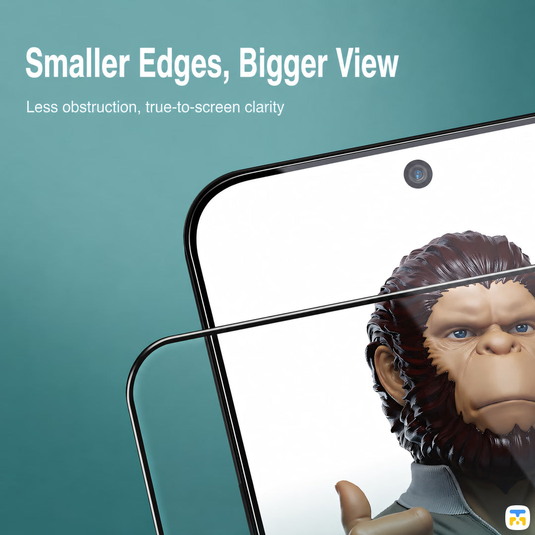 Smaller Edges, Bigger View - BLUEO S26 Ultra Full Coverage Dustproof HD Tempered Glass