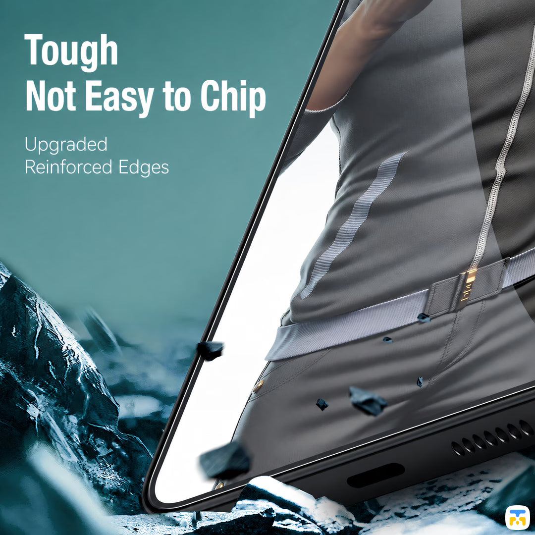 Tough
Not Easy to Chip - BLUEO S26 Ultra Full Coverage Dustproof HD Tempered Glass