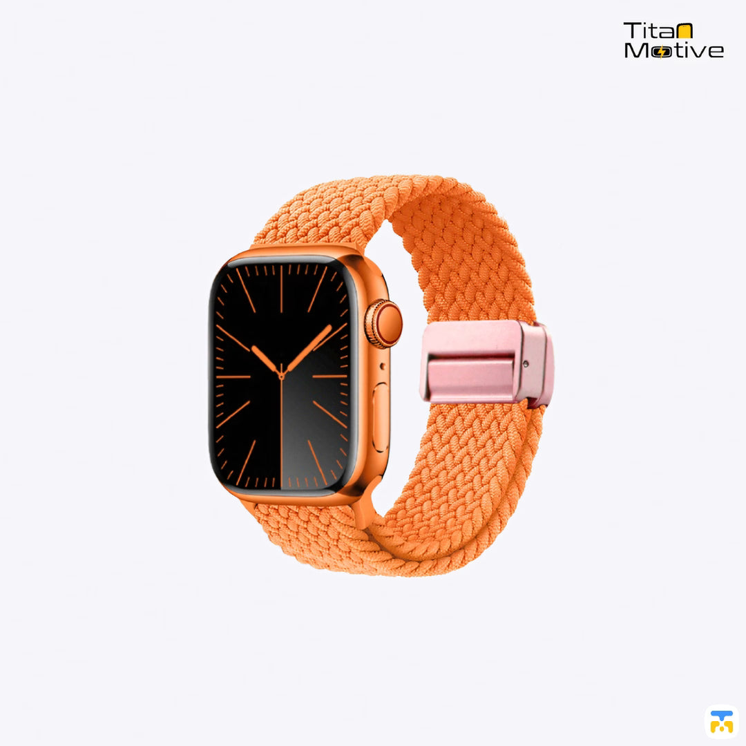 Braided Nylon Magnetic Apple Watch Strap for 38-49mm