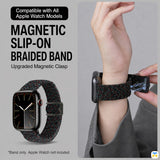 MAGNETIC SLIP-ON BRAIDED BAND - Braided Nylon Magnetic Apple Watch Strap for 38-49mm