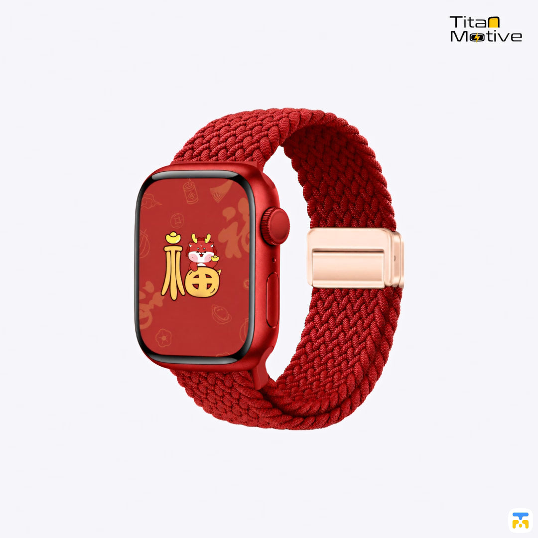 Braided Nylon Magnetic Apple Watch Strap for 38-49mm