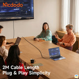 2M Cable Length
Plug & Play Simplicity - Cab Flow USB-C to HDMI Cable With 60Hz Resolution 2m