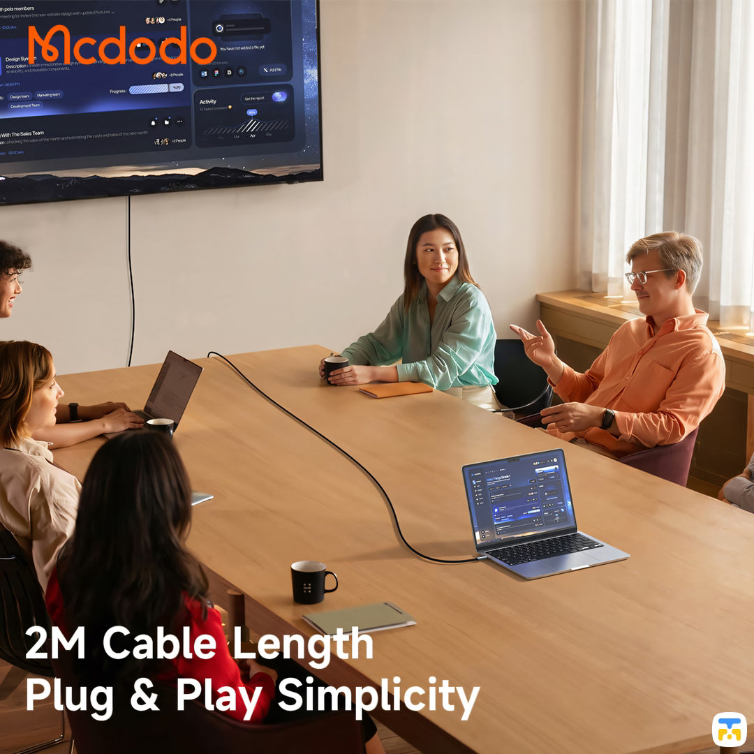 2M Cable Length
Plug & Play Simplicity - Cab Flow USB-C to HDMI Cable With 60Hz Resolution 2m