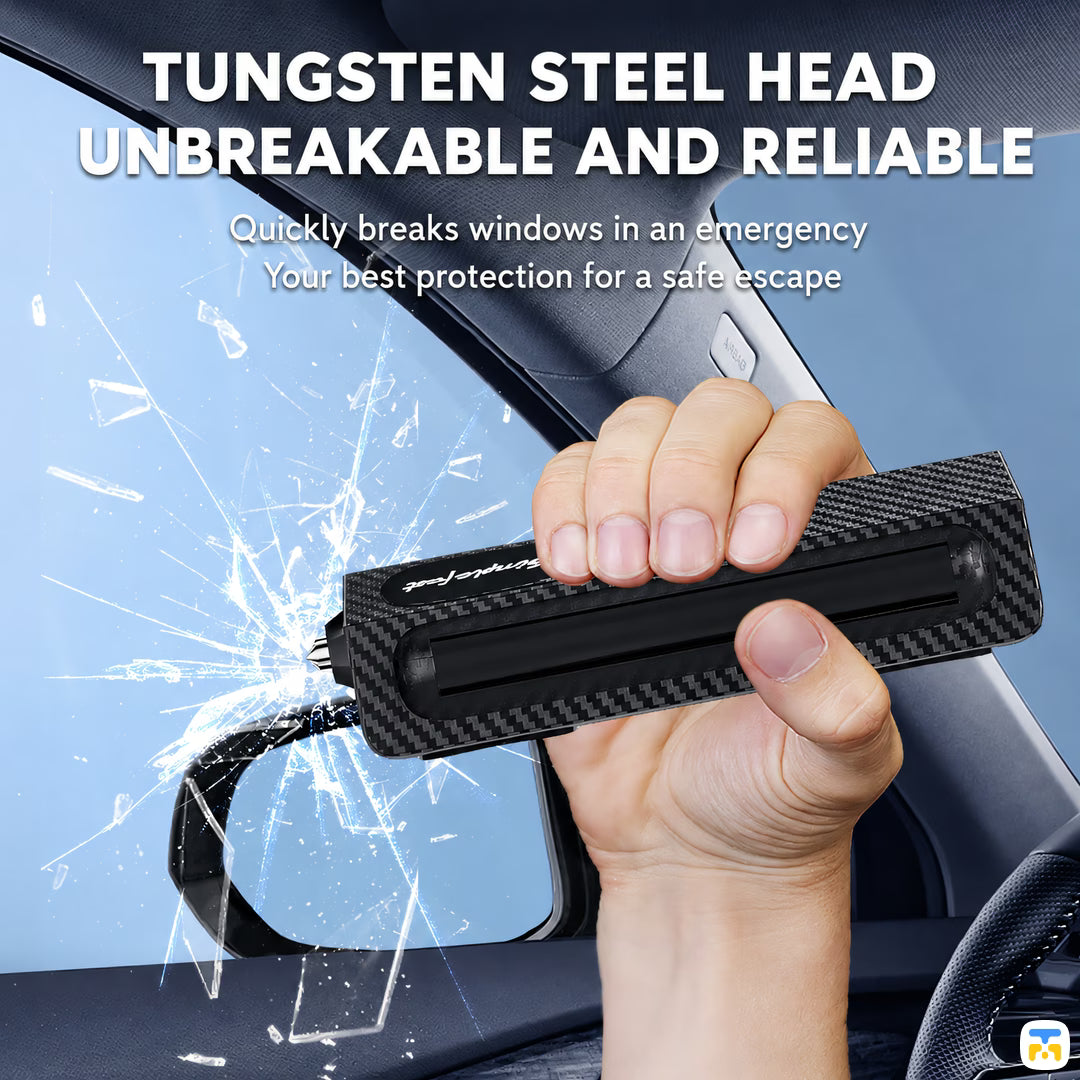 TUNGSTEN STEEL HEAD
UNBREAKABLE AND RELIABLE - Carbon Fiber Textured Temporary Parking Phone Number Holder