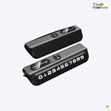 Carbon Fiber Textured Temporary Parking Phone Number Holder