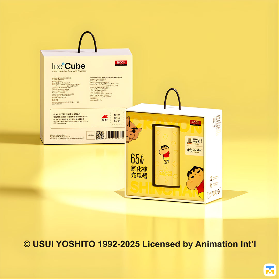 Crayon Shinchan Ice²Cube 65W GAN Wall Charger