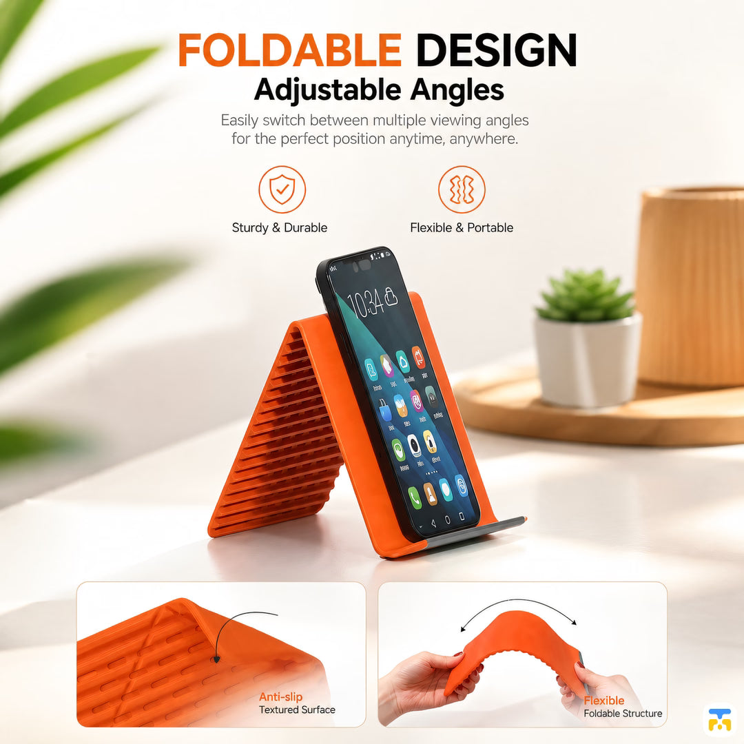 FOLDABLE DESIGN - Creative Silicone Flexible Phone/Tablet Stand