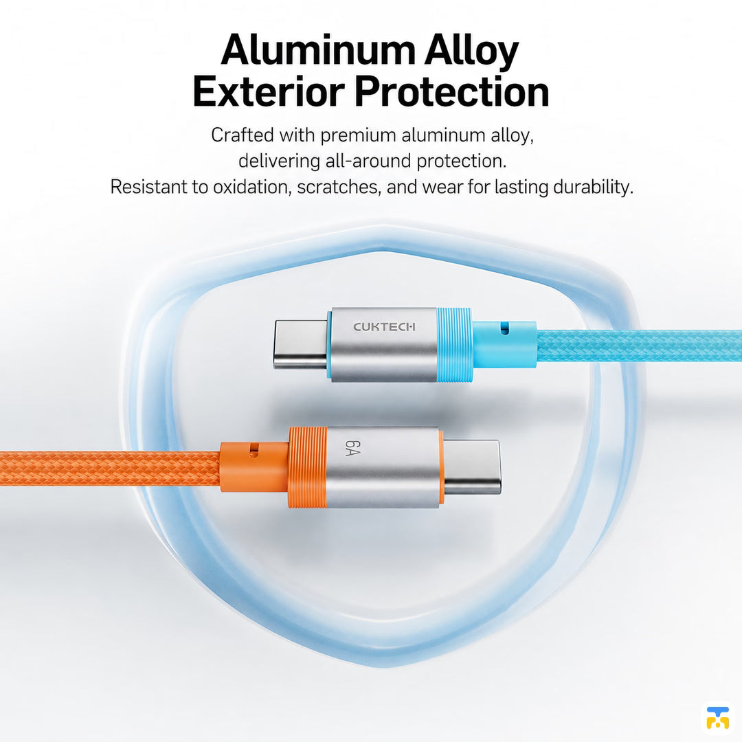 Aluminum Alloy
Exterior Protection - CUKTECH 240W Short Cable 0.15 Meter