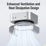 Enhanced Ventilation and Heat Dissipation Design- desktop-stand-for-mac-mini