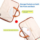 Storage Pockets on both the Front and Back - Doraemon Laptop Bag