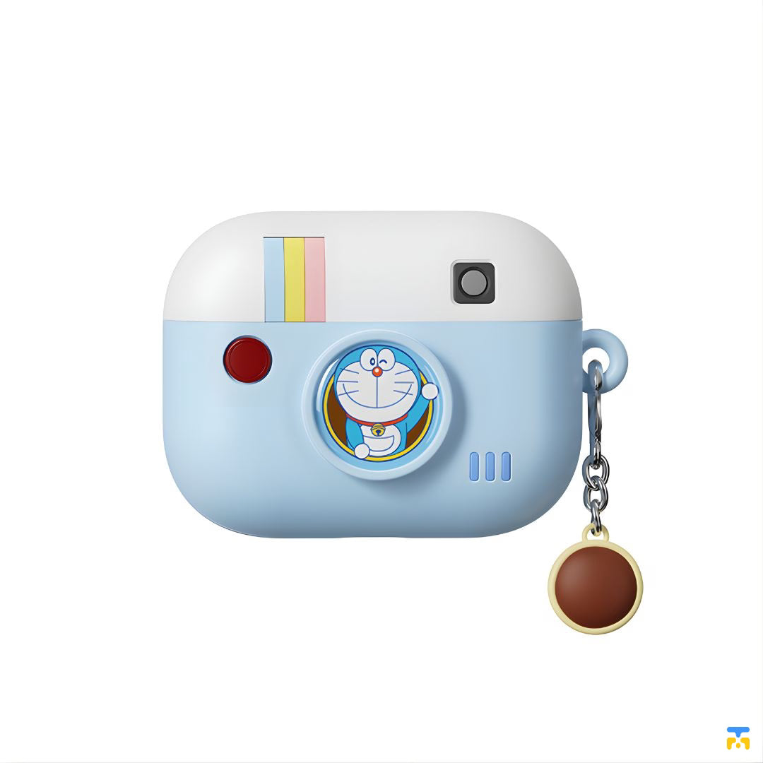 Doraemon Retro Camera Silicone Earphone Case for AirPods Pro 3