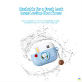 Washable for a Fresh Look Long-Lasting CleanlinessDoraemon Retro Camera Silicone Earphone Case for AirPods Pro 3