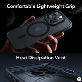 Comfortable Lightweight GripHeat And Dissipation Vent - ESR for iPhone 15 Pro Max Classic Pro Case (HaloLock) Set