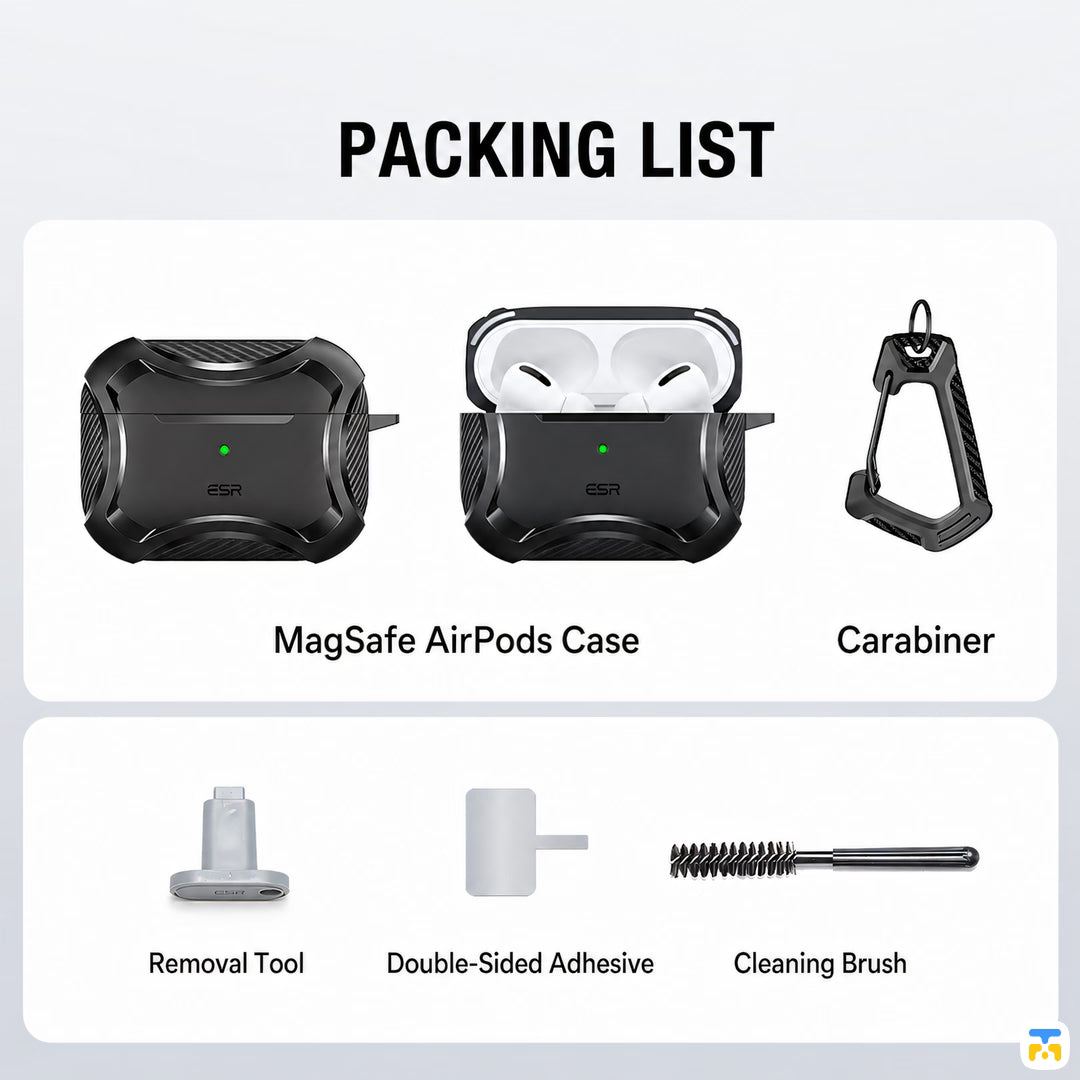 ESR Ironclad Magnetic Case for AirPods Pro 3