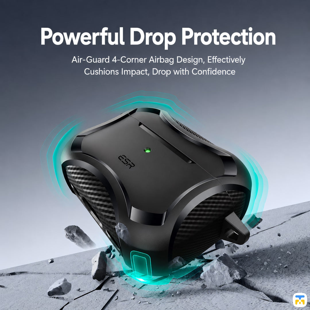 Powerful Drop Protection - ESR Ironclad Magnetic Case for AirPods Pro 3