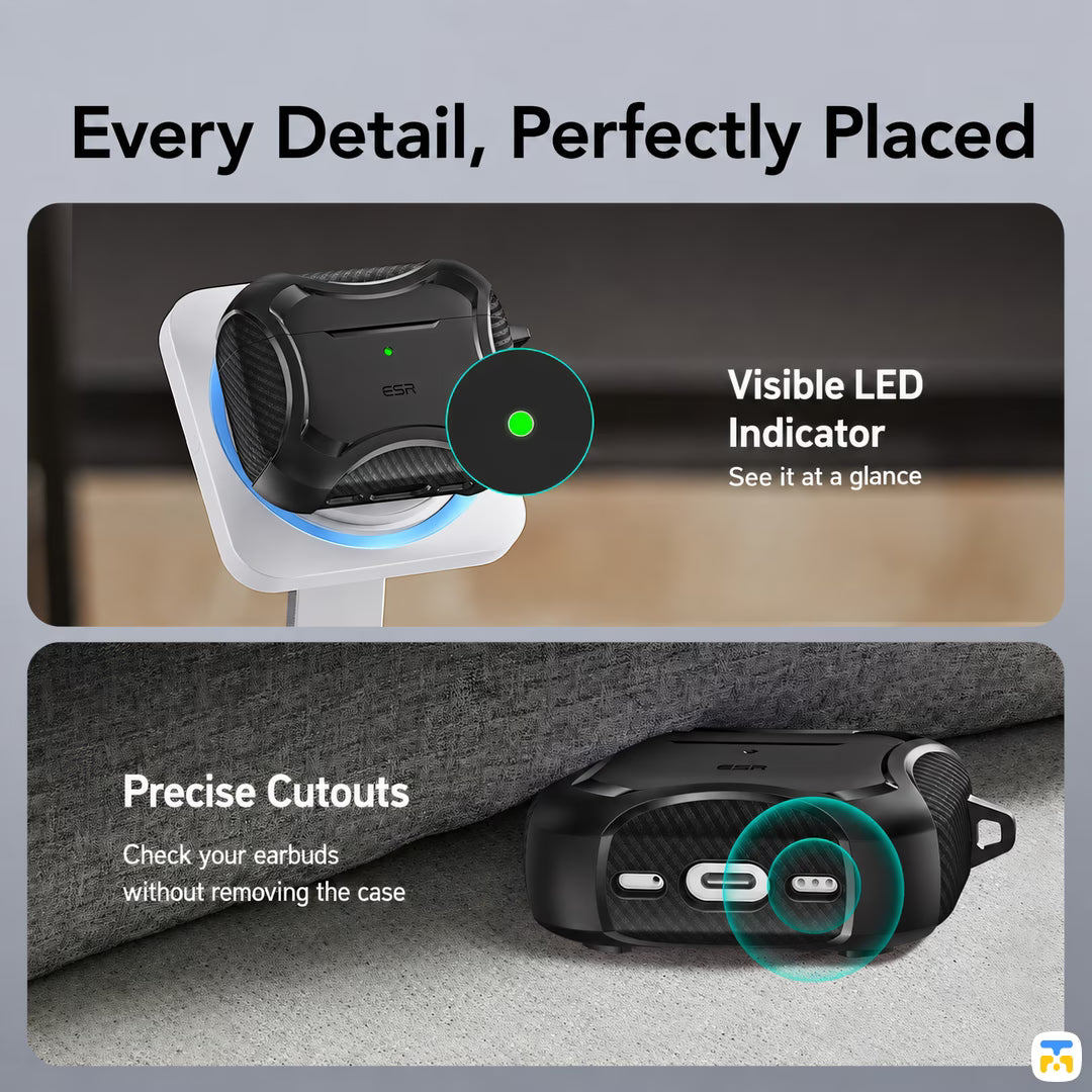Every Detail, Perfectly Placed - ESR Ironclad Magnetic Case for AirPods Pro 3