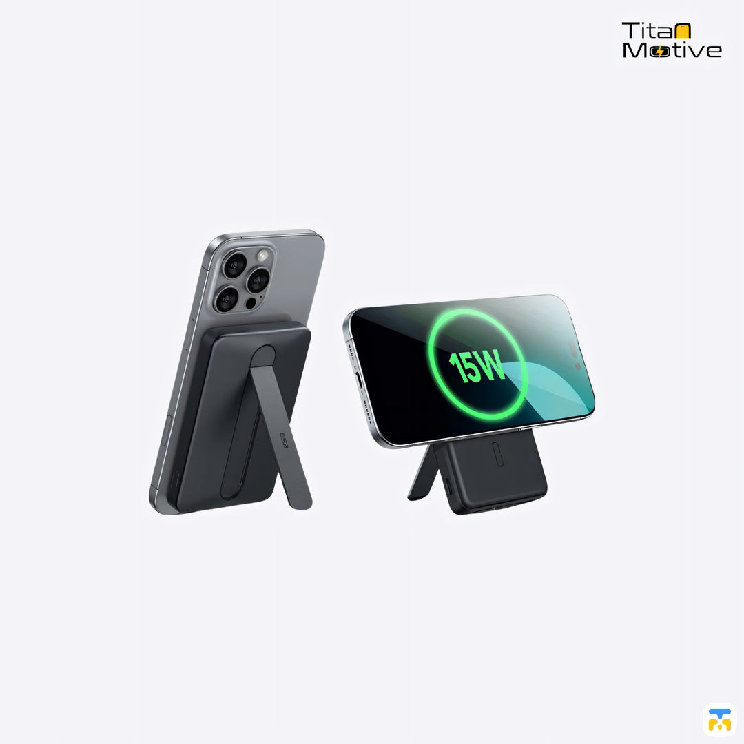 ESR MagSlim 5000 mAh 15W Qi2 Wireless Power Bank with Kickstand