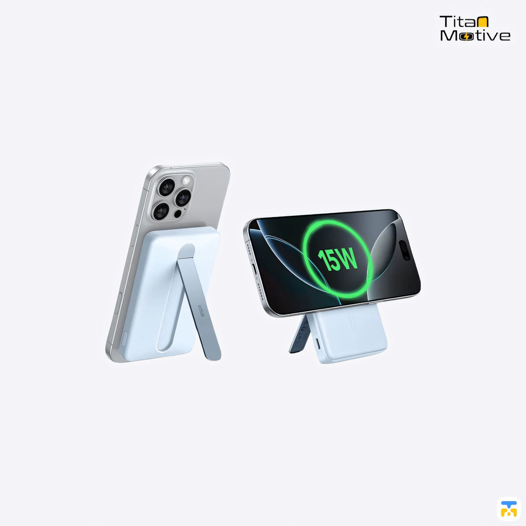 ESR MagSlim 5000 mAh 15W Qi2 Wireless Power Bank with Kickstand