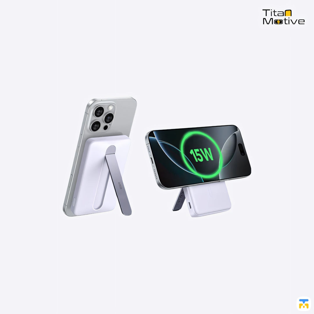 ESR MagSlim 5000 mAh 15W Qi2 Wireless Power Bank with Kickstand