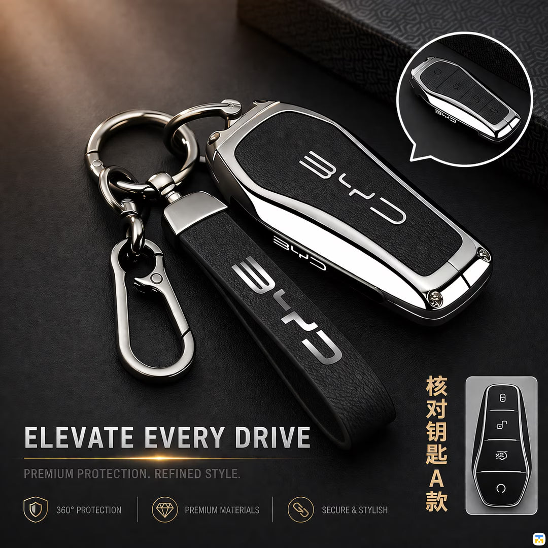 Elevote Every Drive - Ewitgo BYD Premium Key Fob Cover for BYD SEAL/SEAL 5/ATTO 3/SEALION 6/SEALION 5