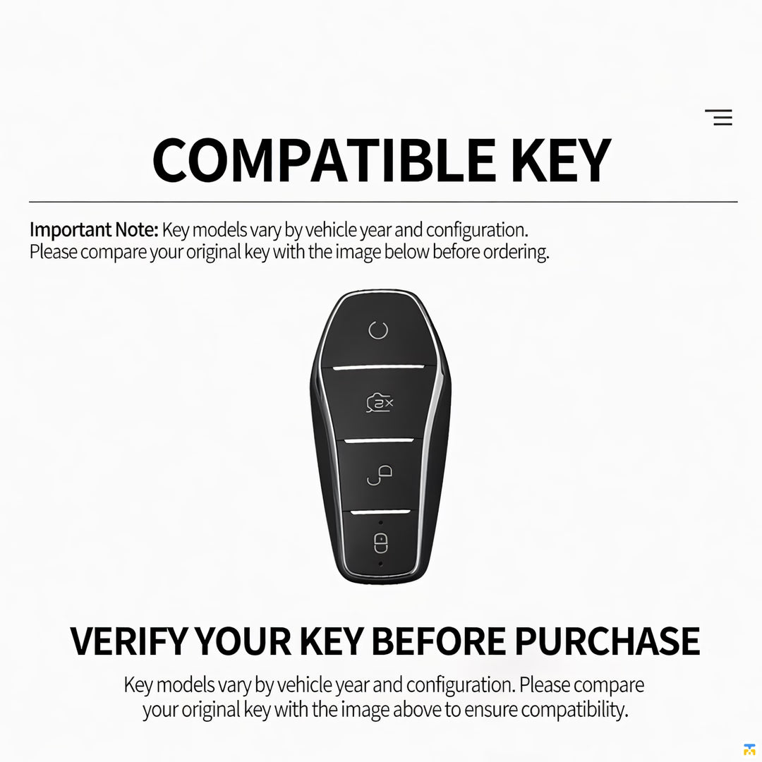 Compatible Key - Ewitgo BYD Premium Key Fob Cover for BYD SEAL/SEAL 5/ATTO 3/SEALION 6/SEALION 5