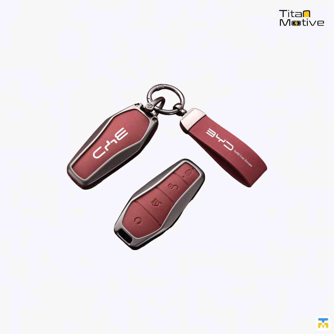 Executive Leather Key Fob Cover for BYD SEAL/SEAL 5/ATTO 3/SEALION 6/SEALION 5