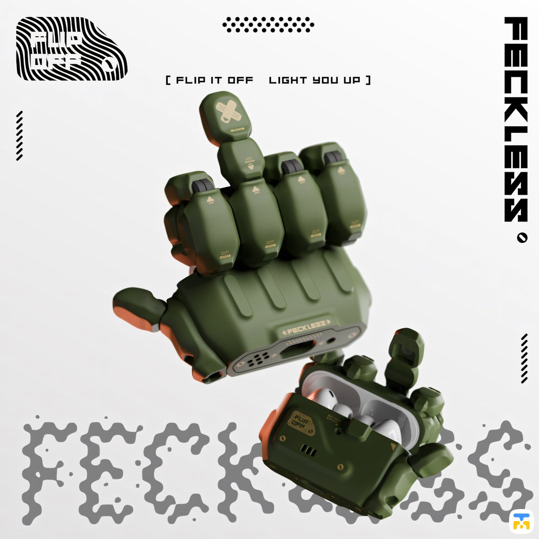 FECKLESS Flip-it-off Light-you-up AirPods Case